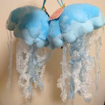 스카이블루 해파리 봉제 인형 2개 세트 [배송비 포함]