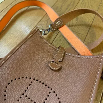 천연 가죽 H 로고 숄더백 브라운 백 인 백 포함