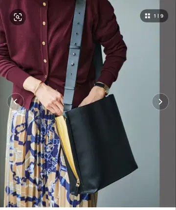 [ E'POR ] Y BAG 사이드 지퍼 숄더백 M