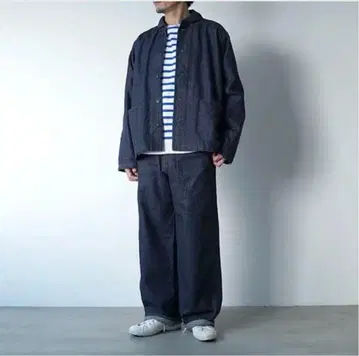 YAECA LIKE WEAR 코튼 린넨 데님 팬츠 MR