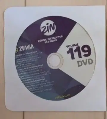 ZUMBA DVD ZIN119 최신 버전 줌바