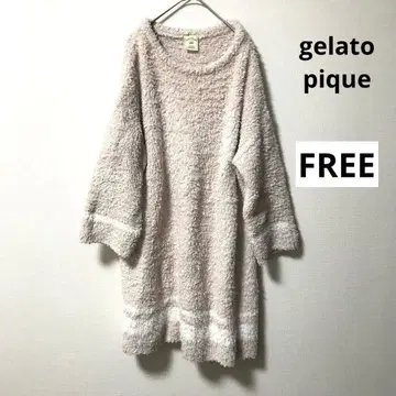 젤라또피케 모코모코 원피스 F 핑크 룸웨어 후드티 가운