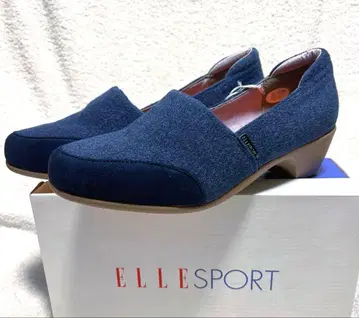 새상품 ELLE SPORT 블루 네이비 펌프스