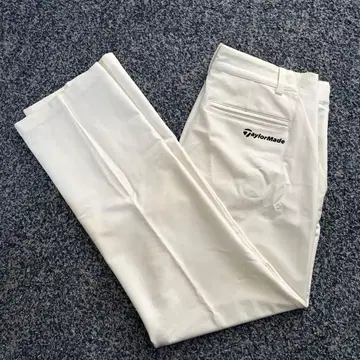 테일러메이드 스트레치 팬츠 골프웨어 화이트 계열 사이즈 79