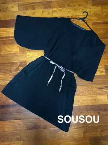 SOUSOU 복장 모슬린 관두의 누레바 이로 M