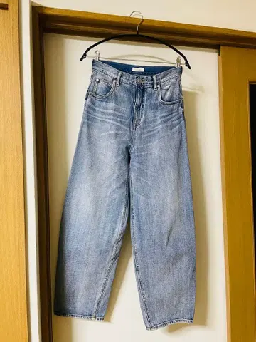 cafune (카프네) 데님 팬츠 커브 실루엣 워시 가공