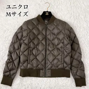 유니클로 퀼팅 자켓 다운 자켓 카키 계열 M 사이즈