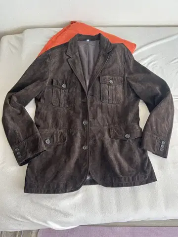 브라운 스웨이드 자켓 GAP