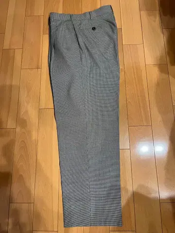 Dunhil 그레이 체크 무늬 슬랙스