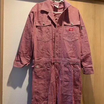 디키즈 긴팔 작업복 히코리 스트라이프 D-716 20.레드