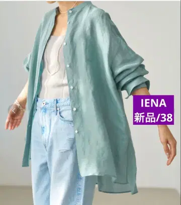 새상품 [ IENA ] 컬러 리오넬 백 개더 셔츠 38