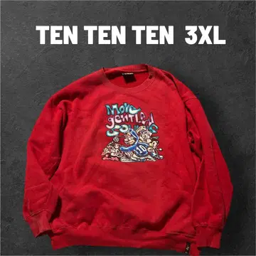 90s TEN TEN TEN 빅 사이즈 맨투맨 사이즈 표기 4L