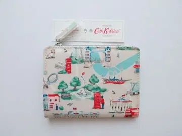 [ 미사용 ] 캐스키드슨 접이식 지갑 반려견 빌리 런던맵