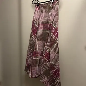 (546) snidel 로빙 체크 롱 스커트 핑크 S 사이즈