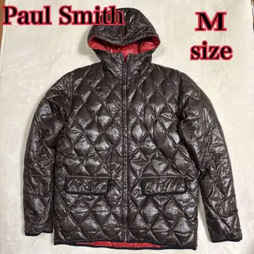 Paul Smith 브라운 x 레드 리버서블 퀼팅 다운 자켓