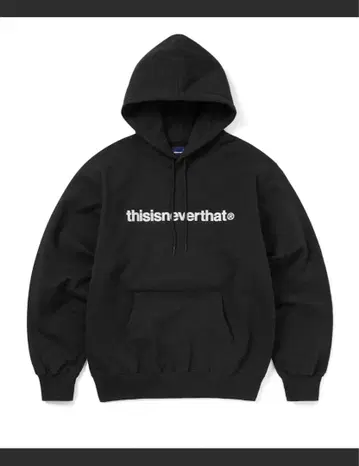 thisisneverthat 블랙 후드 부착 후드티