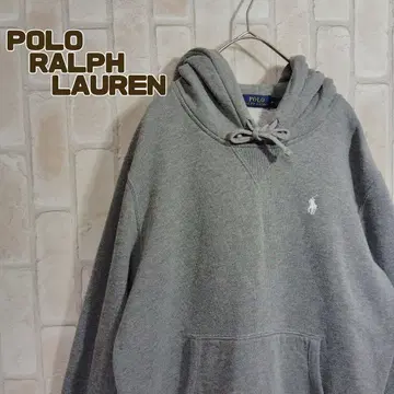 폴로 랄프로렌 후드티 풀오버 그레이 자수 V 가제트