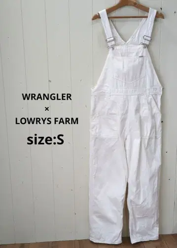 WRANGLER x LOWRYS FARM 오버롤 화이트 S
