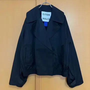 CITEN 시텐 트렌치 라이크 숏 블루종 유나이티드 애로우즈