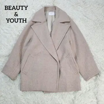 새상품급 뷰티&유스 MANTECO 멜톤 멜란지 미들 코트 M