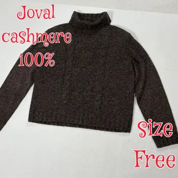 JOVAL 캐시미어 터틀넥 스웨터 차콜 FREE