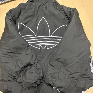 adidas 리버서블 다운 자켓 블랙/스카이블루