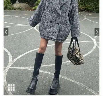 [ 가격 인하 ] GRL 통굽 블랙 롱 부츠