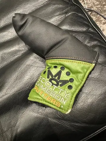 SCOTTY CAMERON 퍼터용 골프헤드커버 그린/블랙