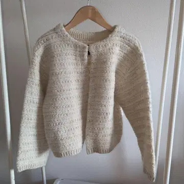 BATONER 아이보리 가디건 긴팔