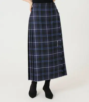 협의 OK TARA MILLS 타탄 체크 스커트 IENA 별주