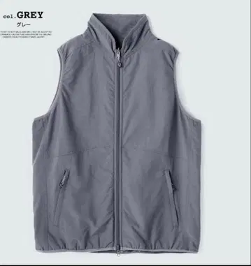 WILD THINGS 그레이 집업 베스트 리버서블