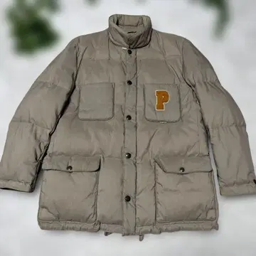 PAPAS [파파스] 다운 자켓 P 로고 다운 93%