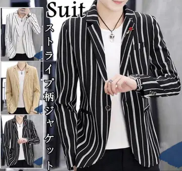 블랙 스트라이프 자켓 테일러드 자켓 캐주얼 자켓