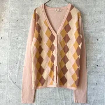 프링글 오브 스코틀랜드 가디건 아가일 무늬 포멀