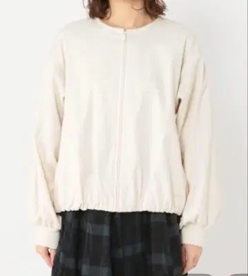 studio CLIP 벌룬 ZIP 블루종 아이보리 F