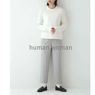 23AW human woman 슬림 스트레이트 팬츠