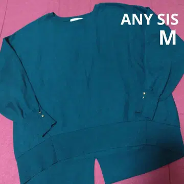 크루넥 백 슬릿 니트 M