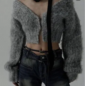 [ MELT THE LADY ] cropped loose cardigan