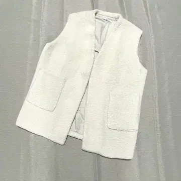 새상품급 relume 보아 퍼 롱 베스트 베스트 아이보리 화이트