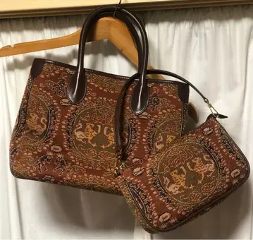 미사용 새상품 타츠무라 미술 공예 원문 백호 주작 금 백과 미니 백 세트