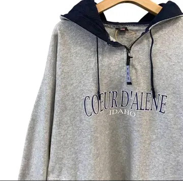 USA 플리스 하프 지퍼 후드티