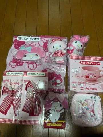 마이멜로디 산리오 복권 묶음 판매 9점 미개봉 새상품