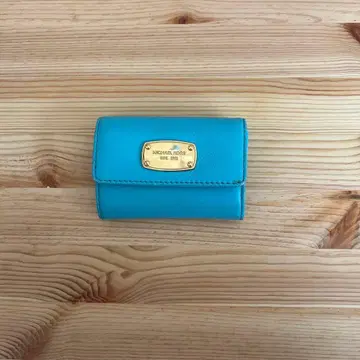 MICHAEL KORS 블루 가죽 카드 케이스