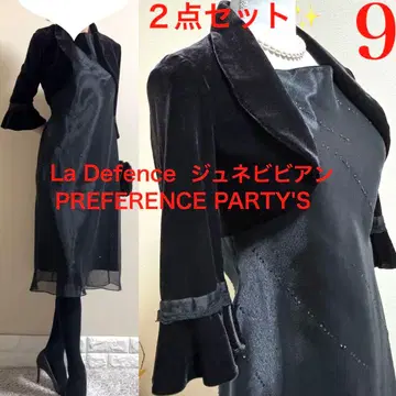 세트! 주네비비안 볼레로 PREFERENCE PARTYS 드레스 M 블랙