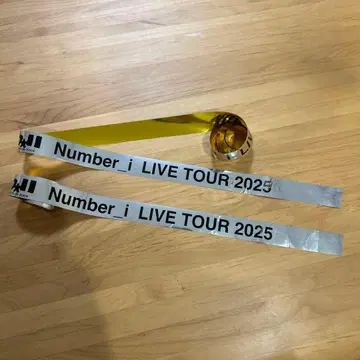 Number_i 라이브 투어 2025 은색 테이프 (2개 세트)