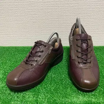 ACHILLES SORBO 가죽 사이드 지퍼 가죽 신발 바이컬러