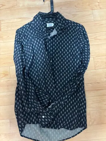 Check & Stripe 페이즐리 무늬 긴팔 셔츠 M