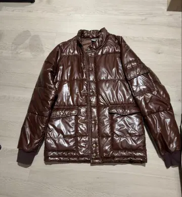 브라운 다운 자켓 L 사이즈