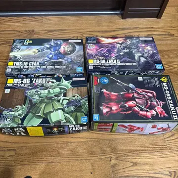 건담 프라모델 4체 세트