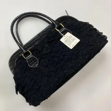 [ 미사용 새상품 ] 카네코 이사오 블랙 가죽 사용 전체 레이스 백